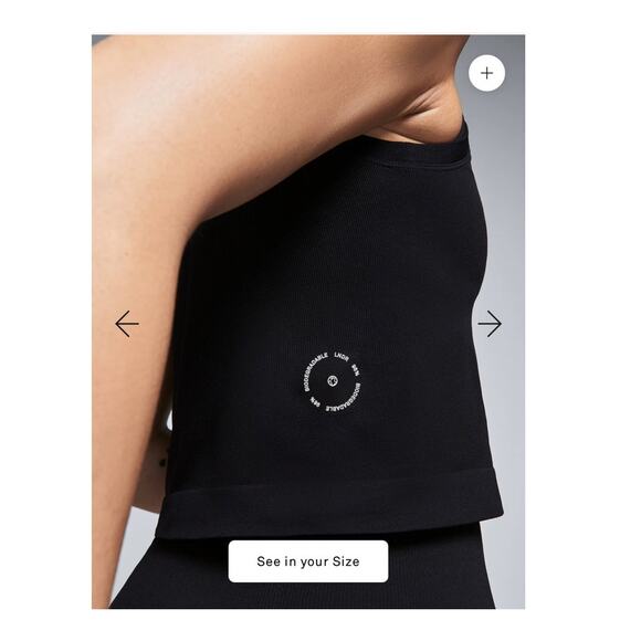 LNDR POWER CROP TANK BLACK - Picture 6 of 9